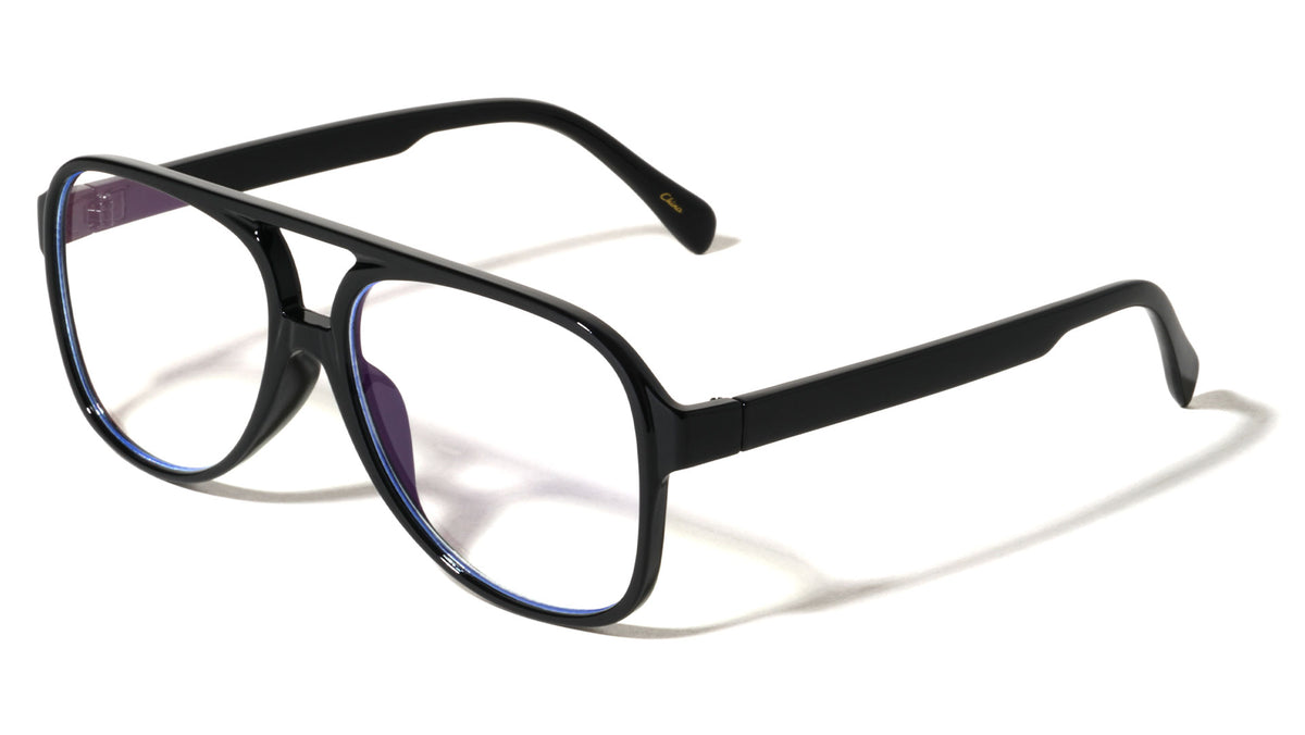 Retro Tear Shape Lens Aviators Blue Light Blocking Wholesale Eyewear