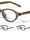 Two Bracket Hinge Accent Fashion Oval Cat Eye Blue Light Blocking Wholesale Eyewear