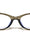 Two Bracket Hinge Accent Fashion Oval Cat Eye Blue Light Blocking Wholesale Eyewear