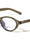 Two Bracket Hinge Accent Fashion Oval Cat Eye Blue Light Blocking Wholesale Eyewear