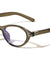 Two Bracket Hinge Accent Fashion Oval Cat Eye Blue Light Blocking Wholesale Eyewear