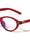 Two Bracket Hinge Accent Fashion Oval Cat Eye Blue Light Blocking Wholesale Eyewear