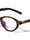 Two Bracket Hinge Accent Fashion Oval Cat Eye Blue Light Blocking Wholesale Eyewear