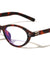 Two Bracket Hinge Accent Fashion Oval Cat Eye Blue Light Blocking Wholesale Eyewear