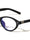 Two Bracket Hinge Accent Fashion Oval Cat Eye Blue Light Blocking Wholesale Eyewear