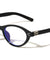 Two Bracket Hinge Accent Fashion Oval Cat Eye Blue Light Blocking Wholesale Eyewear
