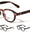 Rectangle Stud Accent Retro Round Blue Light Blocking Wholesale Eyewear