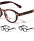 Rectangle Stud Accent Retro Round Blue Light Blocking Wholesale Eyewear
