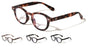 Rectangle Stud Accent Retro Round Blue Light Blocking Wholesale Eyewear