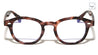 Rectangle Stud Accent Retro Round Blue Light Blocking Wholesale Eyewear