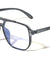 Two Dot Stud Accent Squared Aviators Blue Light Blocking Wholesale Eyewear