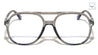 Teardrop Hole Modern Aviators Blue Light Blocking Wholesale Eyewear