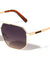 Temple Block Accent Flat Top Geometric Aviators Wholesale Sunglasses