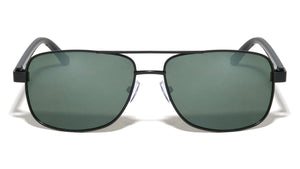 Modern Slim Frame Wide Rectangle Aviators Wholesale Sunglasses