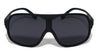 Wholesale Squared Solid One Piece Lens Sunglasses