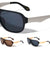 Solid One Piece Shield Lens Aviators Wholesale Sunglasses