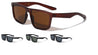 Flat Top Tapered Temple Square Wholesale Sunglasses