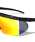 American Flag Print Color Mirror One Piece Shield Rectangle Wholesale Sunglasses