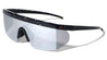 American Flag Print Color Mirror One Piece Shield Rectangle Wholesale Sunglasses