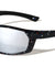 Ink Splatter Print Color Mirror Rectangle Sports Wholesale Sunglasses
