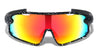 Color Mirror Lens Shield Ink Splatter Sports Wholesale Sunglasses