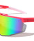Semi Rimless Color Mirror Lens Shield Sports Wholesale Sunglasses