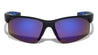 Color Mirror Lens Fire Temple Print Semi Rimless Sports Wholesale Sunglasses