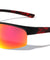 Color Mirror Lens Fire Temple Print Semi Rimless Sports Wholesale Sunglasses