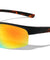 Color Mirror Lens Fire Temple Print Semi Rimless Sports Wholesale Sunglasses