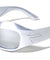 Metallic Color Oversized Curved Frame Futuristic Oval Wholesale Sunglasses