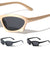 Metallic Color Bottom Legs Frame Futuristic Oval Wholesale Sunglasses