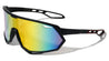 Color Mirror One Piece Shield Lens Cutout Sports Wholesale Sunglasses