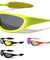 Futuristic Rubber Ears Wide Oval Wrap Around Wholesale Sunglasses