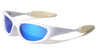 Futuristic Rubber Ears Wide Oval Wrap Around Wholesale Sunglasses