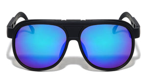 Color Mirror Flip-up Frame Adjustable Temple Aviators Wholesale Sunglasses