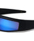 Futuristic Color Mirror Wide Rectangle Wrap Around Wholesale Sunglasses