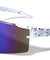 Ink Splatter Semi-Rimless One Piece Shield Color Mirror Lens Sports Wholesale Sunglasses
