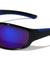 Rubber Temple Grip Duo-Tone Rectangle Sports Wholesale Sunglasses