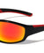 Rubber Temple Grip Duo-Tone Rectangle Sports Wholesale Sunglasses