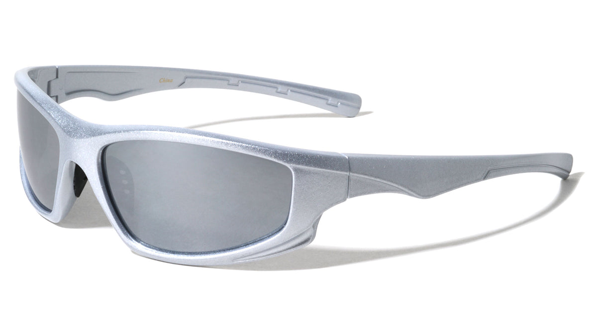 Wide Wrap Around Oval Lens Sports Wholesale Sunglasses