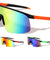 Semi-Rimless Color Mirror Shield Lens Sports Wholesale Sunglasses