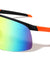 Semi-Rimless Color Mirror Shield Lens Sports Wholesale Sunglasses