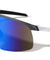 Semi-Rimless Color Mirror Shield Lens Sports Wholesale Sunglasses