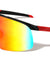 Semi-Rimless Color Mirror Shield Lens Sports Wholesale Sunglasses