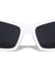 White Frame Rectangle Sports Wholesale Sunglasses