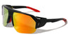 Color Mirror Semi-Rimless Side Wing Shield Sports Wholesale Sunglasses