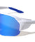 Color Mirror Semi-Rimless Side Wing Shield Sports Wholesale Sunglasses