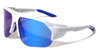 Color Mirror Semi-Rimless Side Wing Shield Sports Wholesale Sunglasses