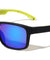 Color Mirror Rubber Grip Temple Square Sports Wholesale Sunglasses