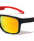 Color Mirror Rubber Grip Temple Square Sports Wholesale Sunglasses